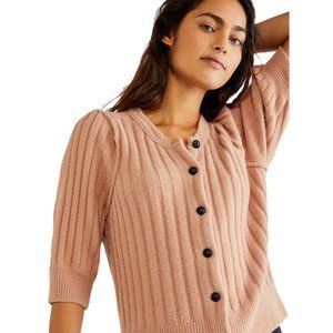 Free People Sloane Cardi Cafe Cream NWT Size X-Small